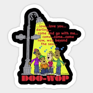 Doowop Singing Sticker